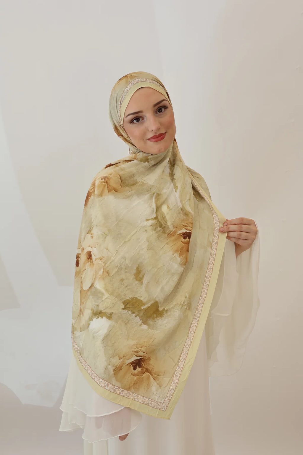 Bambu kraş şal yellow