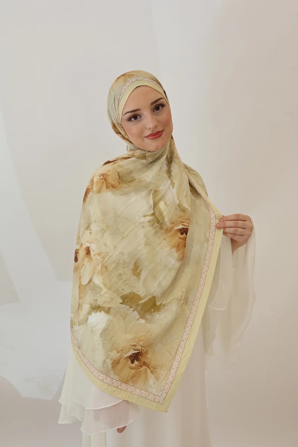 Bambu kraş şal yellow