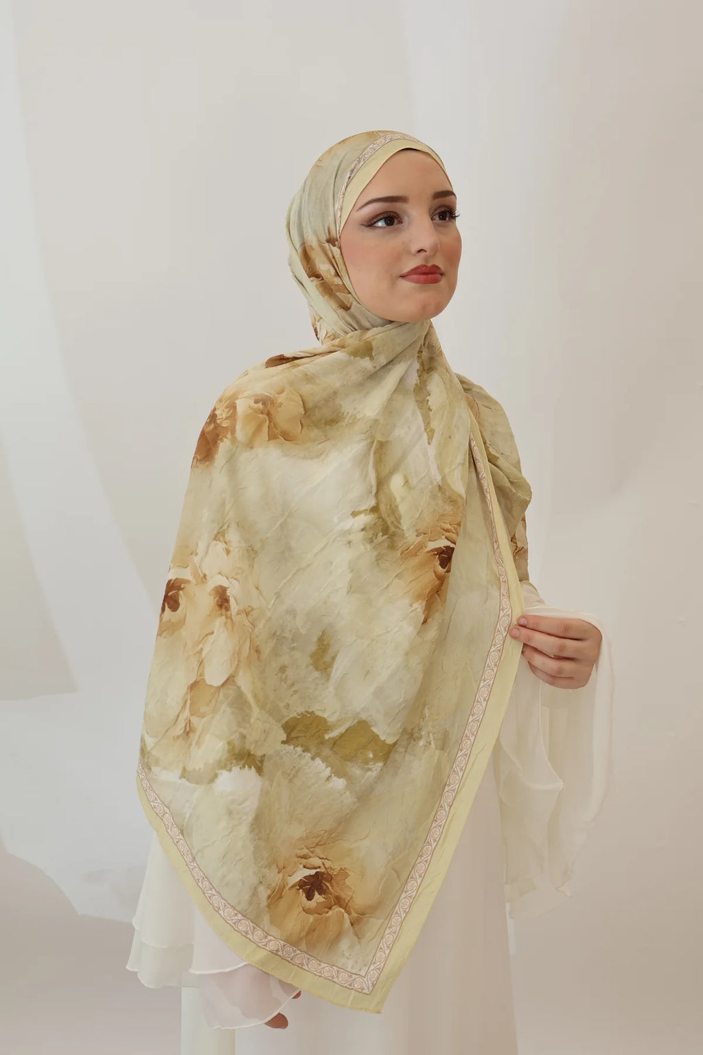 Bambu kraş şal yellow