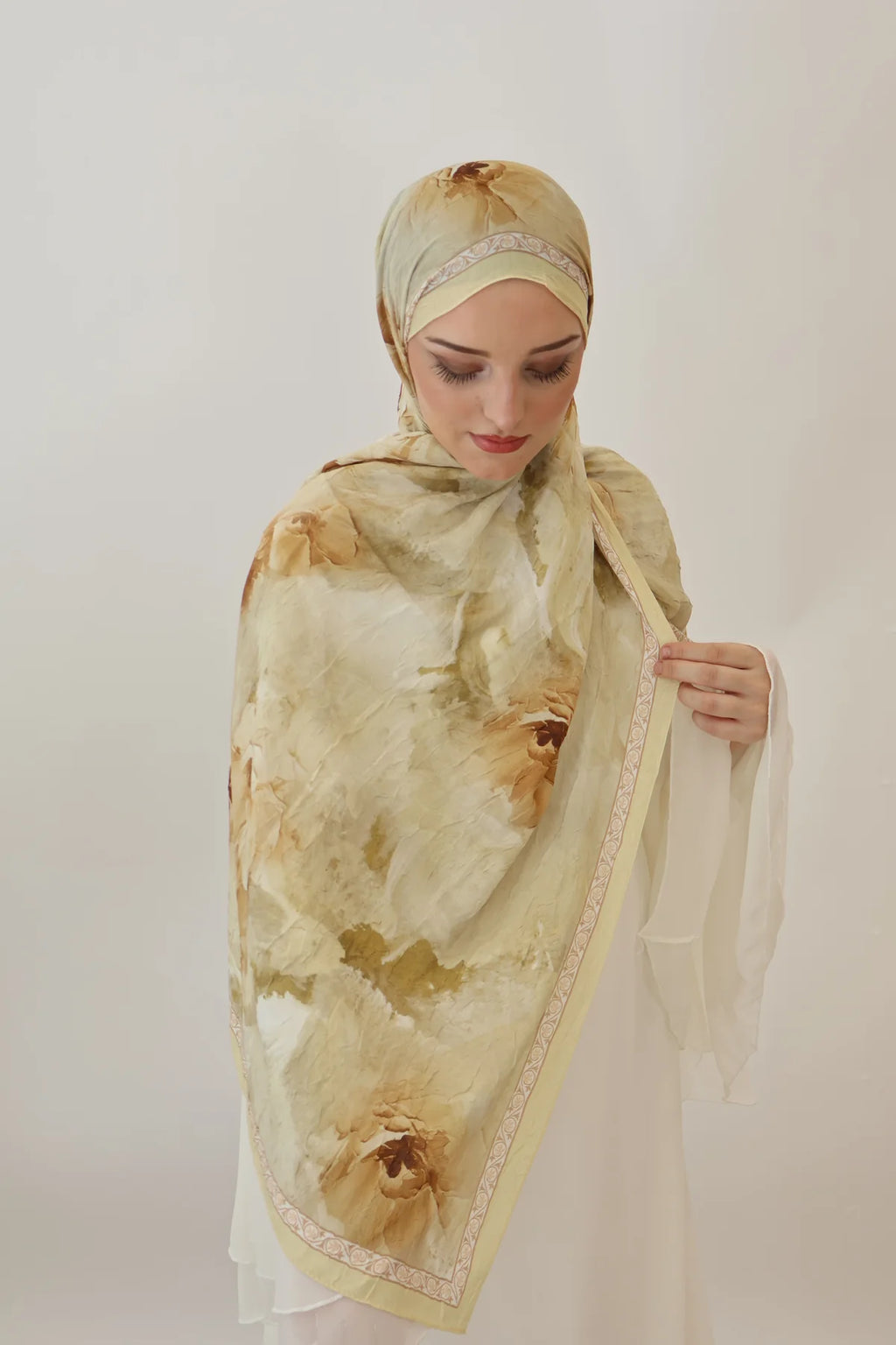 Bambu kraş şal yellow
